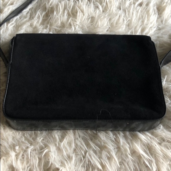 Bally black patent leather suede shoulder bag! - Picture 6 of 8